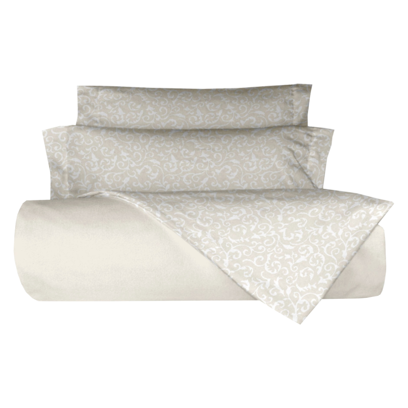  Juego de Sabanas Aura color piedra de Belnou