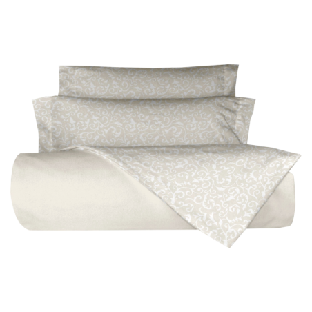  Juego de Sabanas Aura color piedra de Belnou