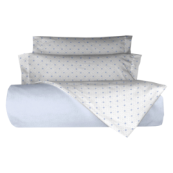 Juego de Sabanas Nacar color azul de Belnou