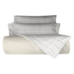 Juego de Sabanas Niebla color piedra de Belnou