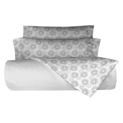 Juego de Sabanas Pétalos color gris de Belnou