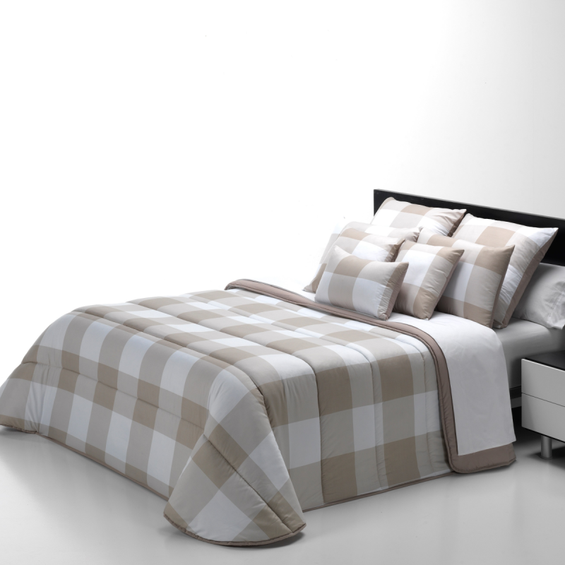 Relleno Nórdico Tacto Seda Cuadros 300gr color piedra de Belnou