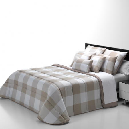 Relleno Nórdico Tacto Seda Cuadros 300gr color piedra de Belnou