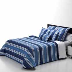 Relleno Nórdico Tacto Seda Rayas 300gr color azul de Belnou